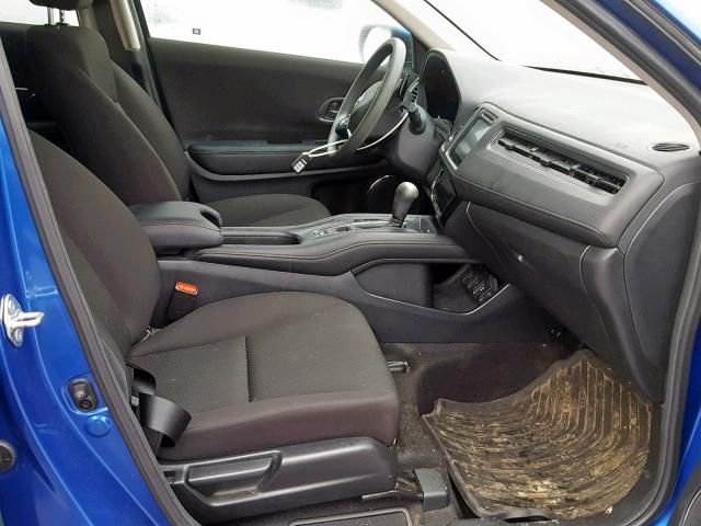 3CZRU5H50JG705980 - 2018 HONDA HR-V EX BLUE photo 5