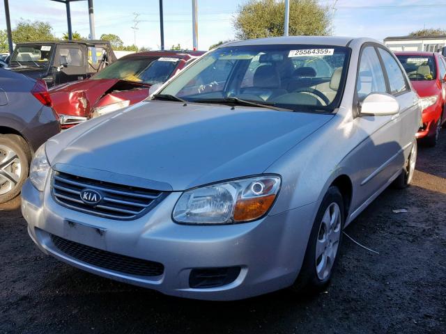 KNAFE122285511365 - 2008 KIA SPECTRA EX SILVER photo 2