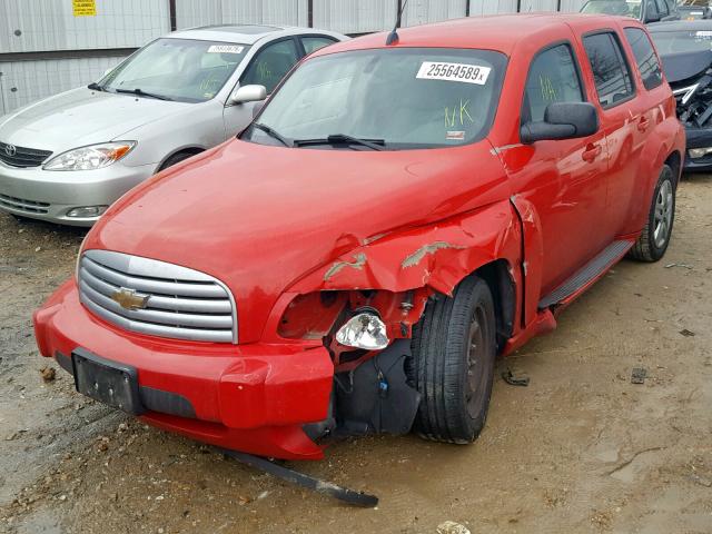 3GNCA13D68S671327 - 2008 CHEVROLET HHR LS RED photo 2