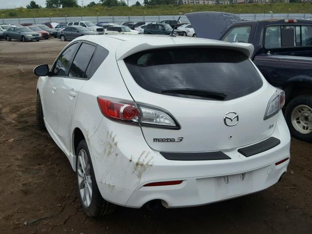 JM1BL1M55B1388920 - 2011 MAZDA 3 S WHITE photo 3