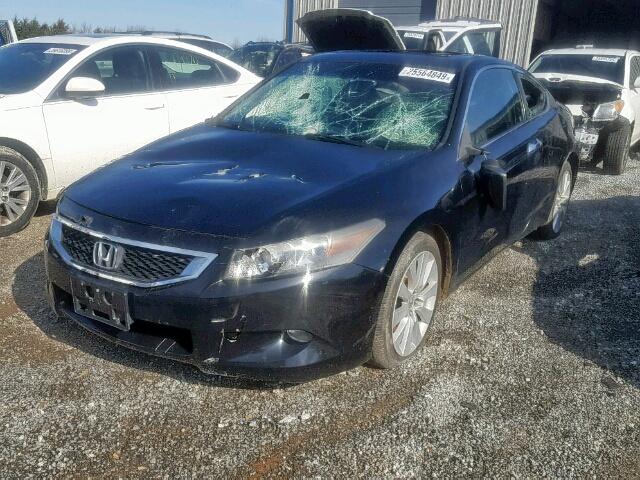 1HGCS22889A004621 - 2009 HONDA ACCORD EXL BLACK photo 2