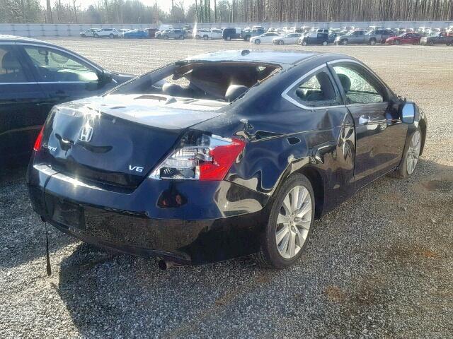 1HGCS22889A004621 - 2009 HONDA ACCORD EXL BLACK photo 4