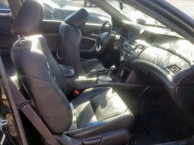 1HGCS22889A004621 - 2009 HONDA ACCORD EXL BLACK photo 5