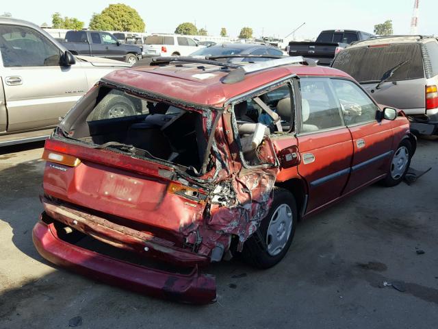 4S3BK4255V6320079 - 1997 SUBARU LEGACY BRI RED photo 4