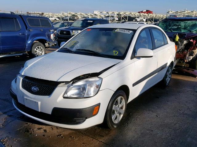 KNADE223896527152 - 2009 KIA RIO BASE WHITE photo 2