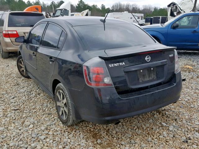 3N1AB6AP2CL740320 - 2012 NISSAN SENTRA 2.0 BLACK photo 3