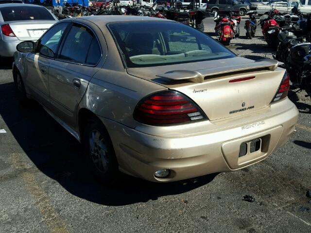 1G2NF52E93C166714 - 2003 PONTIAC GRAND AM S GOLD photo 3