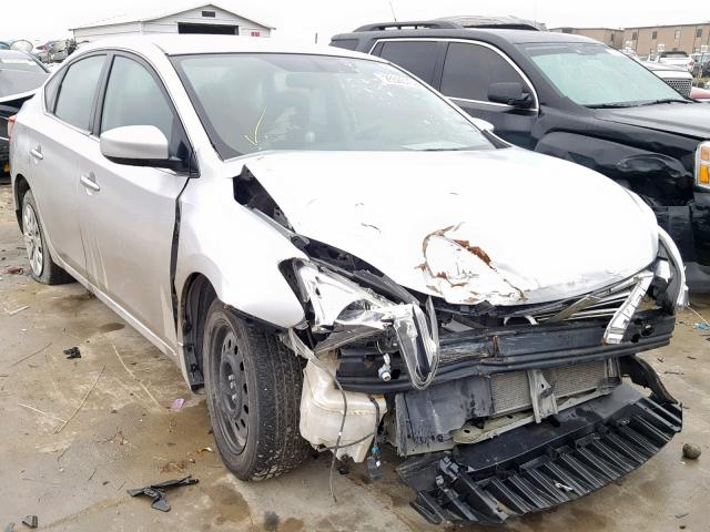 3N1AB7AP9EL667567 - 2014 NISSAN SENTRA S SILVER photo 1