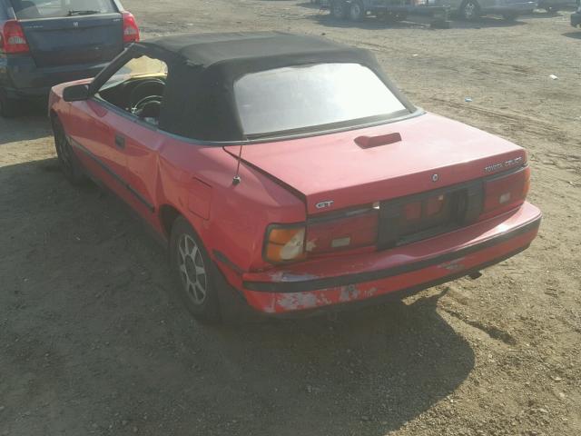 JT5ST62K8J7253461 - 1988 TOYOTA CELICA GT RED photo 3