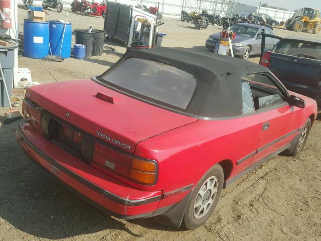 JT5ST62K8J7253461 - 1988 TOYOTA CELICA GT RED photo 4