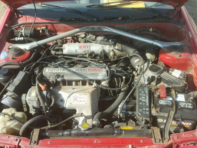 JT5ST62K8J7253461 - 1988 TOYOTA CELICA GT RED photo 7