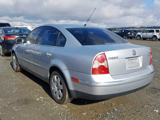 WVWTH63B51P142021 - 2001 VOLKSWAGEN PASSAT GLX 银色 照片 3