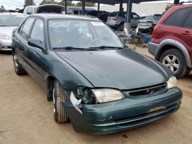 1NXBR12E4YZ385141 - 2000 TOYOTA COROLLA VE GREEN photo 1