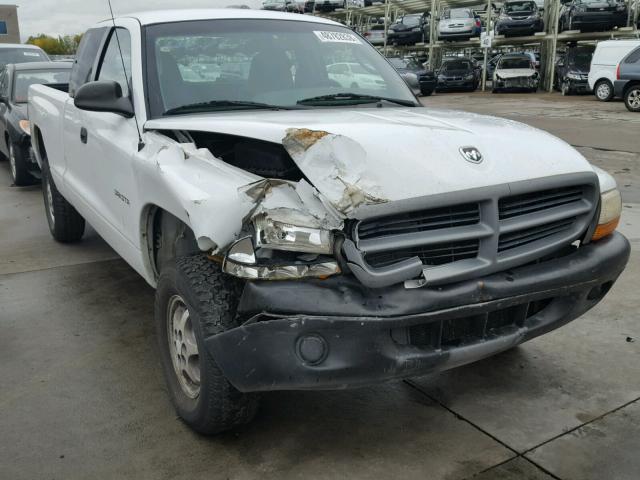 1B7GG22X4YS750050 - 2000 DODGE DAKOTA WHITE photo 1