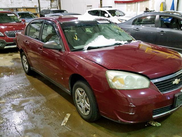 1G1ZS58F17F214342 - 2007 CHEVROLET MALIBU LS RED photo 1