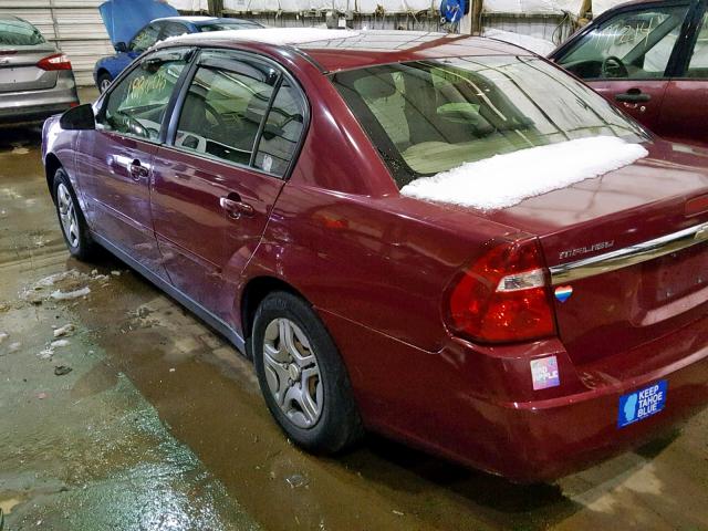 1G1ZS58F17F214342 - 2007 CHEVROLET MALIBU LS RED photo 3