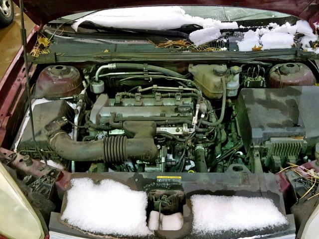 1G1ZS58F17F214342 - 2007 CHEVROLET MALIBU LS RED photo 7