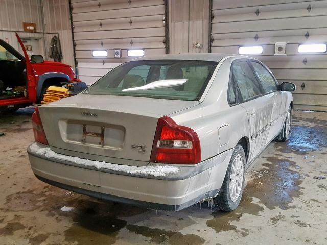 YV1TS94D411182753 - 2001 VOLVO S80 BEIGE photo 4