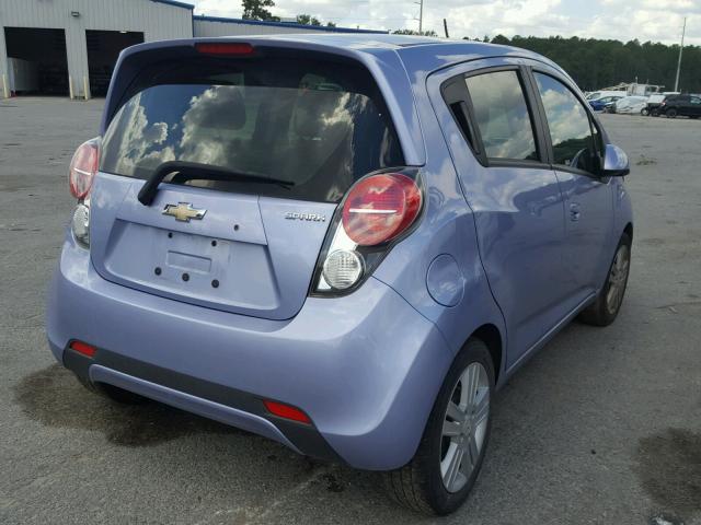 KL8CB6S95EC472327 - 2014 CHEVROLET SPARK LS PURPLE photo 4