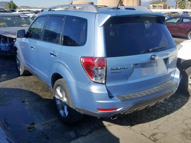 JF2SHGGC7BH741049 - 2011 SUBARU FORESTER T BLUE photo 3