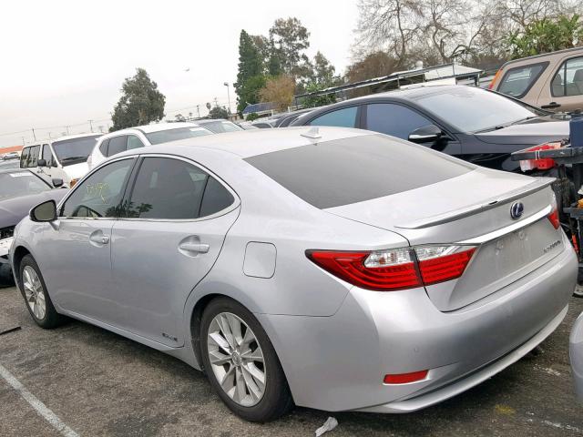 JTHBW1GG1E2053395 - 2014 LEXUS ES 300H SILVER photo 3