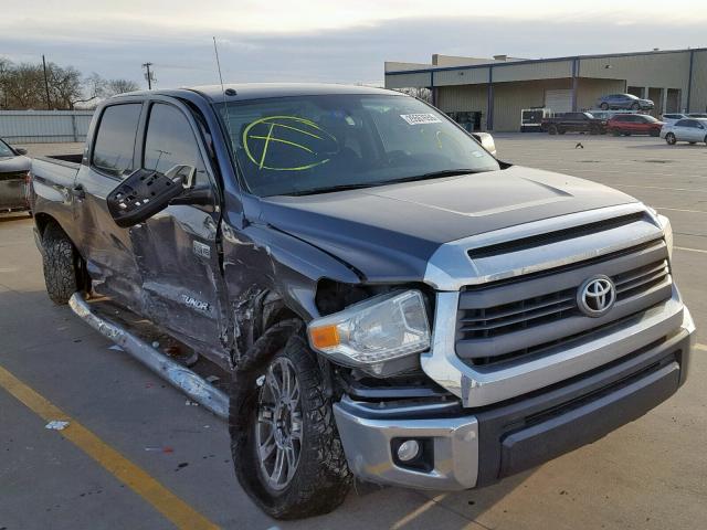 5TFEY5F12EX162898 - 2014 TOYOTA TUNDRA CRE GRAY photo 1