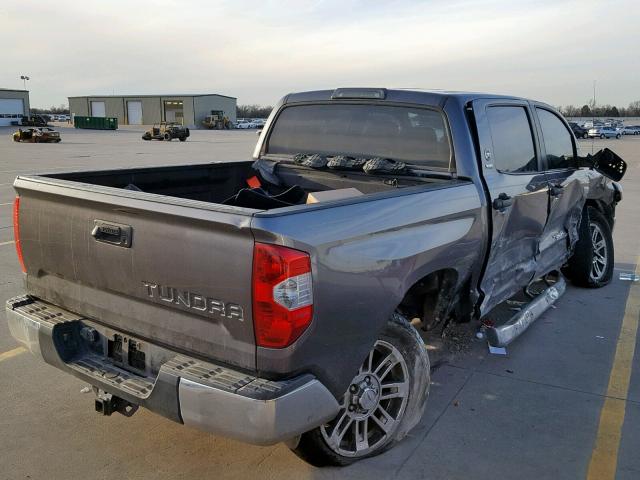 5TFEY5F12EX162898 - 2014 TOYOTA TUNDRA CRE GRAY photo 4