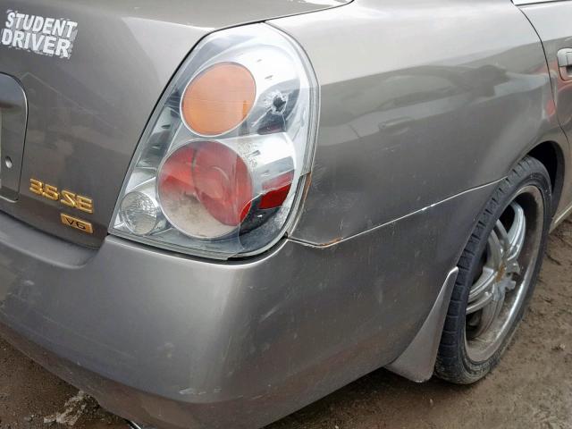 1N4BL11D94C120378 - 2004 NISSAN ALTIMA SE GOLD photo 9