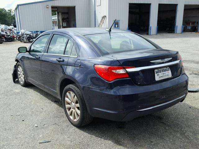 1C3CCBBB1CN176162 - 2012 CHRYSLER 200 TOURIN BLUE photo 3