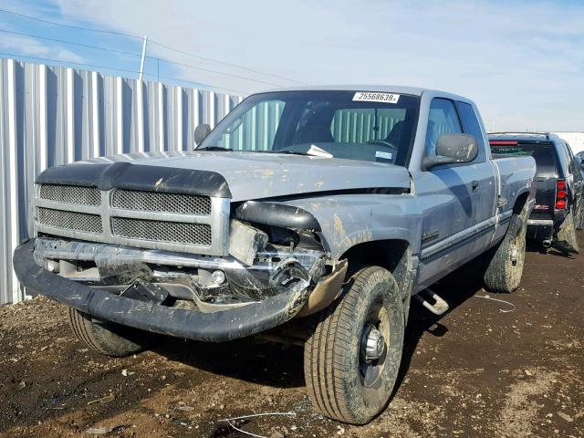 1B7KF2361XJ652956 - 1999 DODGE RAM 2500 SILVER photo 2