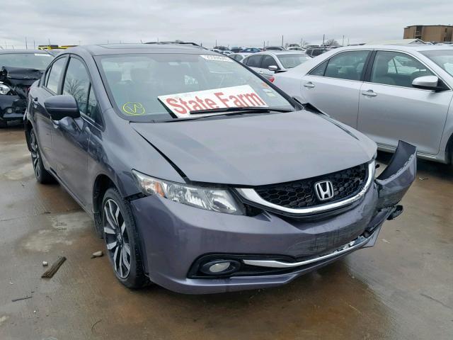 2HGFB2F93FH520835 - 2015 HONDA CIVIC EXL CHARCOAL photo 1