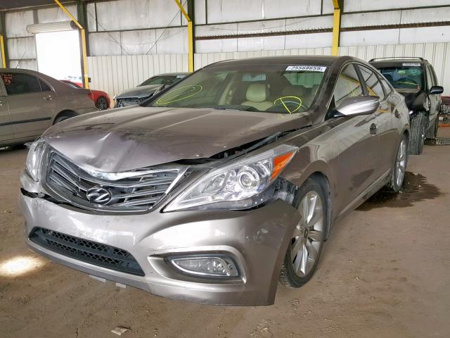 KMHFH4JG1DA204212 - 2013 HYUNDAI AZERA GLS GRAY photo 2