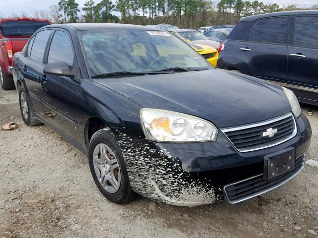 1G1ZS51F76F168105 - 2006 CHEVROLET MALIBU LS Negro foto 1