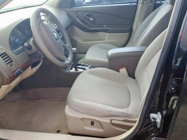 1G1ZS51F76F168105 - 2006 CHEVROLET MALIBU LS Negro foto 5