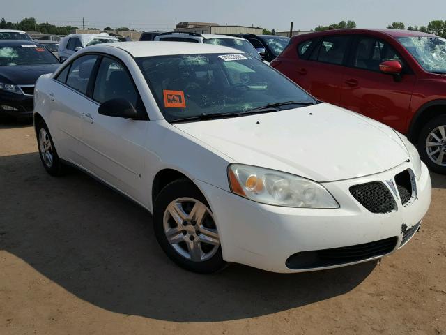 1G2ZF58B374273689 - 2007 PONTIAC G6 VALUE L WHITE photo 1