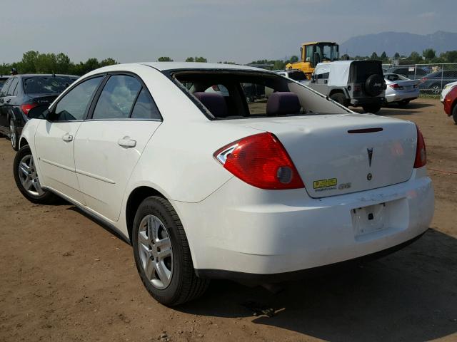 1G2ZF58B374273689 - 2007 PONTIAC G6 VALUE L WHITE photo 3