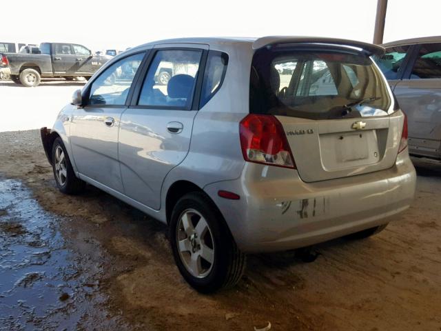 KL1TG66686B668575 - 2006 CHEVROLET AVEO LT SILVER photo 3