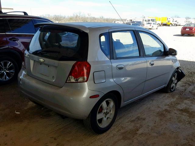 KL1TG66686B668575 - 2006 CHEVROLET AVEO LT SILVER photo 4