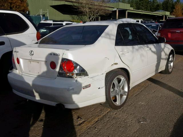 JTHBD192830074907 - 2003 LEXUS IS 300 WHITE photo 4