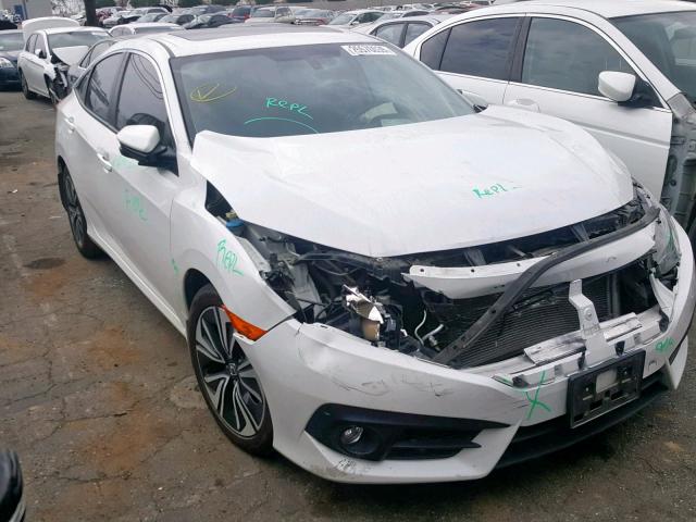 2HGFC1F73GH648600 - 2016 HONDA CIVIC EXL WHITE photo 1