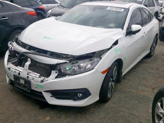 2HGFC1F73GH648600 - 2016 HONDA CIVIC EXL WHITE photo 2