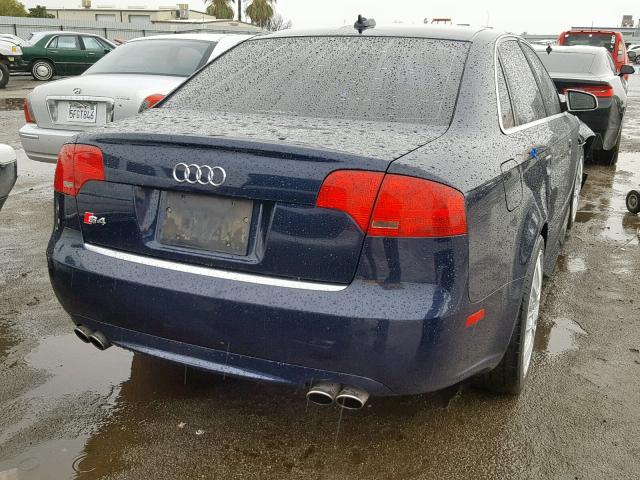 WAUGL68E95A495838 - 2005 AUDI NEW S4 QUA BLUE photo 4