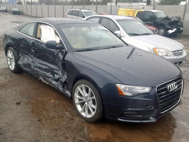 WAULFAFR8DA080054 - 2013 AUDI A5 PREMIUM BLUE photo 1