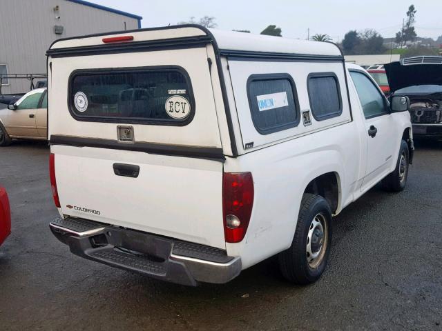 1GCCS148858283253 - 2005 CHEVROLET COLORADO WHITE photo 4