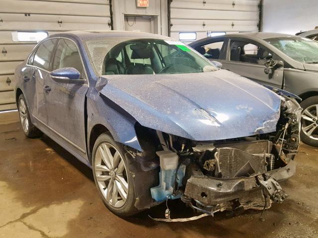 1VWGT7A37HC002388 - 2017 VOLKSWAGEN PASSAT SE BLUE photo 1