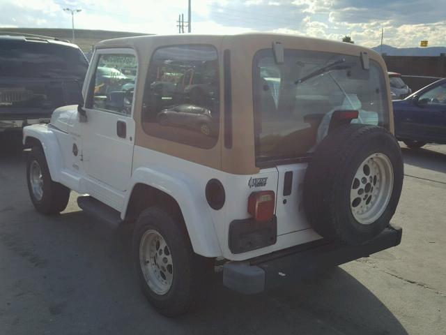 1J4FY49S6VP497515 - 1997 JEEP WRANGLER / WHITE photo 3