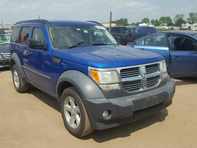 1D8GU28K27W687236 - 2007 DODGE NITRO SXT BLUE photo 1