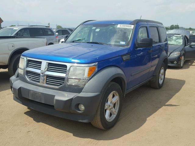 1D8GU28K27W687236 - 2007 DODGE NITRO SXT BLUE photo 2