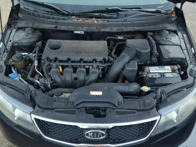 KNAFU4A21A5053670 - 2010 KIA FORTE EX BLACK photo 7