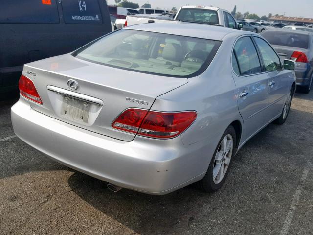 JTHBA30GX55092375 - 2005 LEXUS ES 330 SILVER photo 4